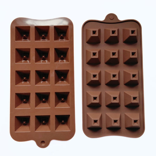 15 Cavity Mini Pyramid Chocolate Silicone Mould