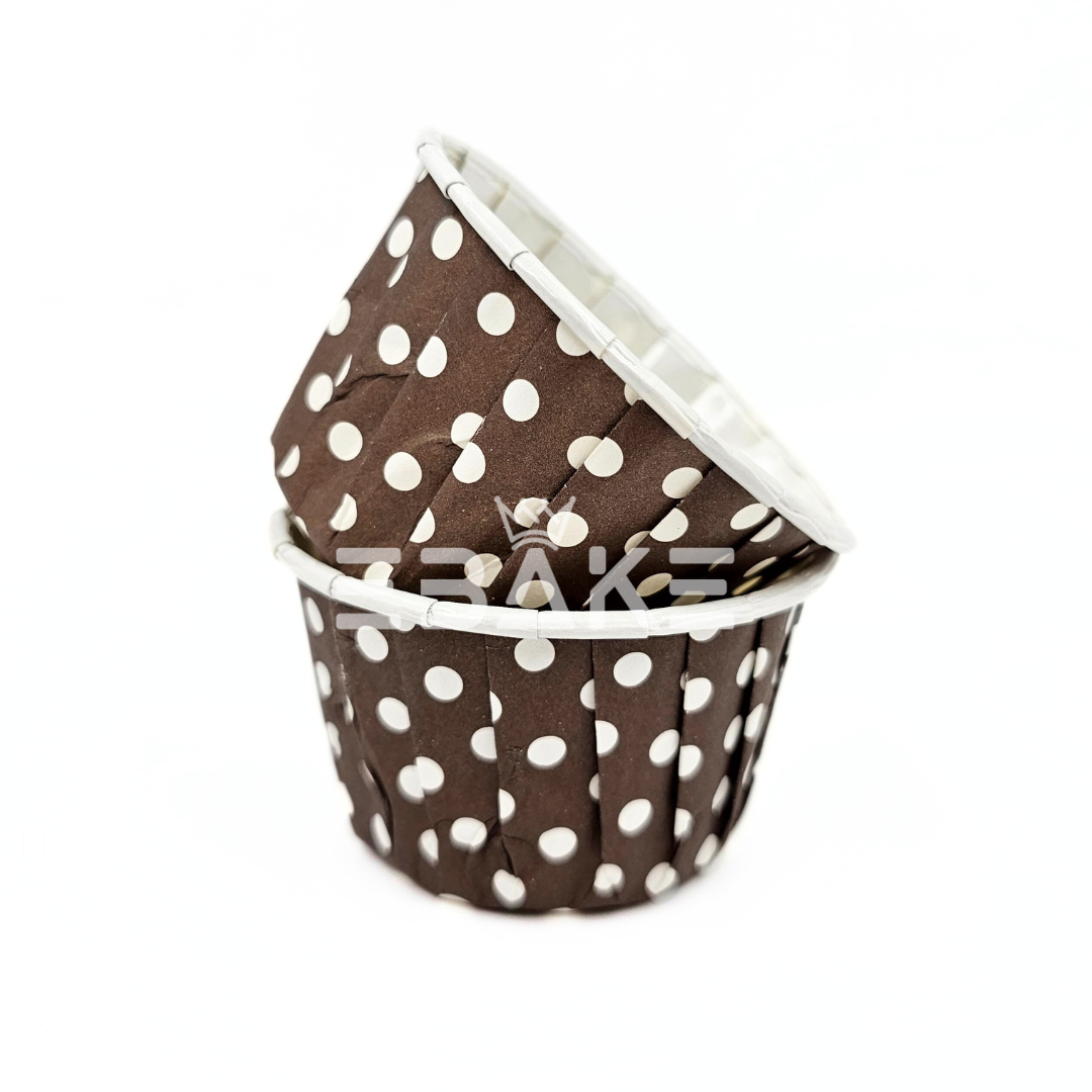 Medium Rolled Rim Muffin Cup / Cupcake Liners - Brown A544 (Set of 50 pieces)