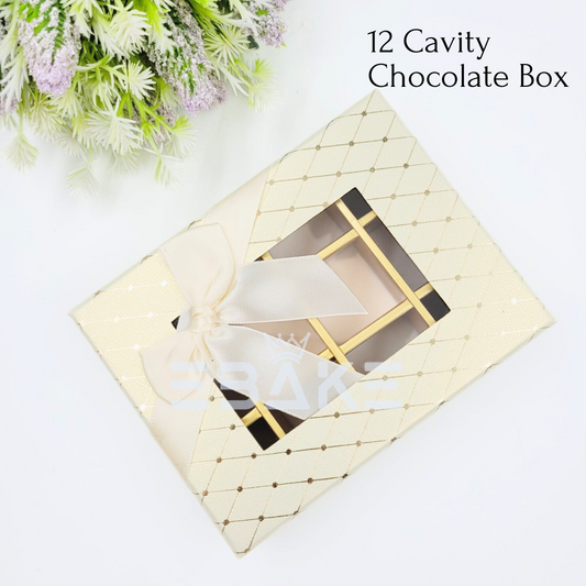 12 Cavity Imported Chocolate Box (Single Piece) - A440