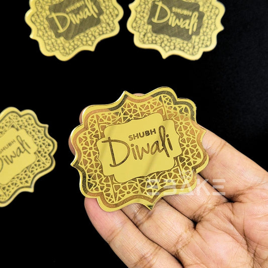 Shubh Diwali 3 Inch Acrylic Coins