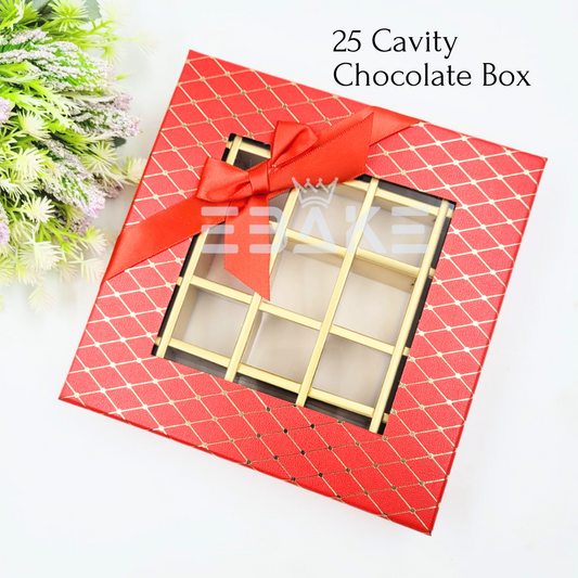 25 Cavity Imported Chocolate Box (Single Piece) - A455