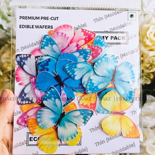 Edible Wafer Butterflies (16 Pieces)