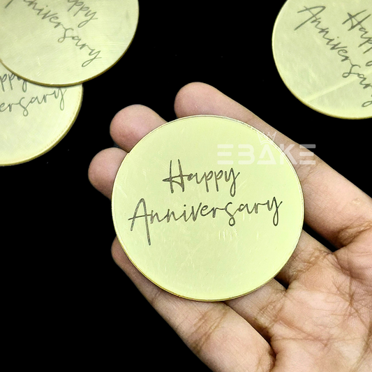 Happy Anniversary Coin Topper 2" (Set of 10)