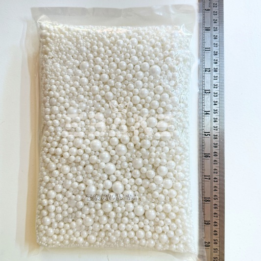 White Sugar Balls (Sprinkles) Mix (2, 4, 6, 8, 10, 12 mm)