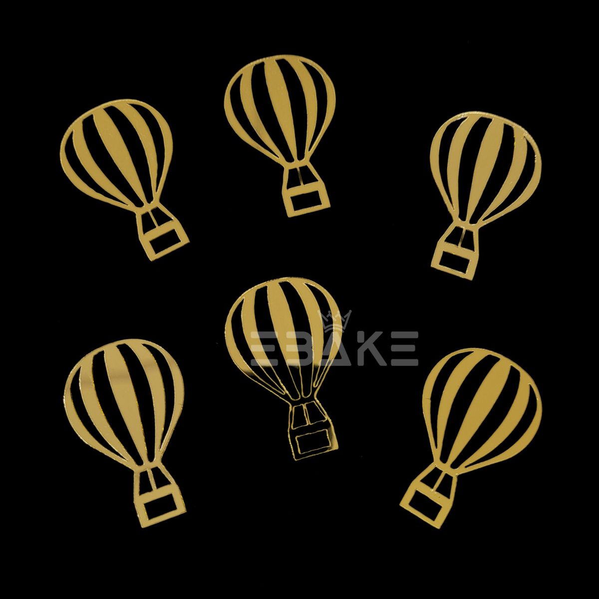 Acrylic Hot Air Balloon Set Of 6