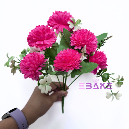 A1270 Pink Dahlia Bunch (6 Dahlias With Fillers)