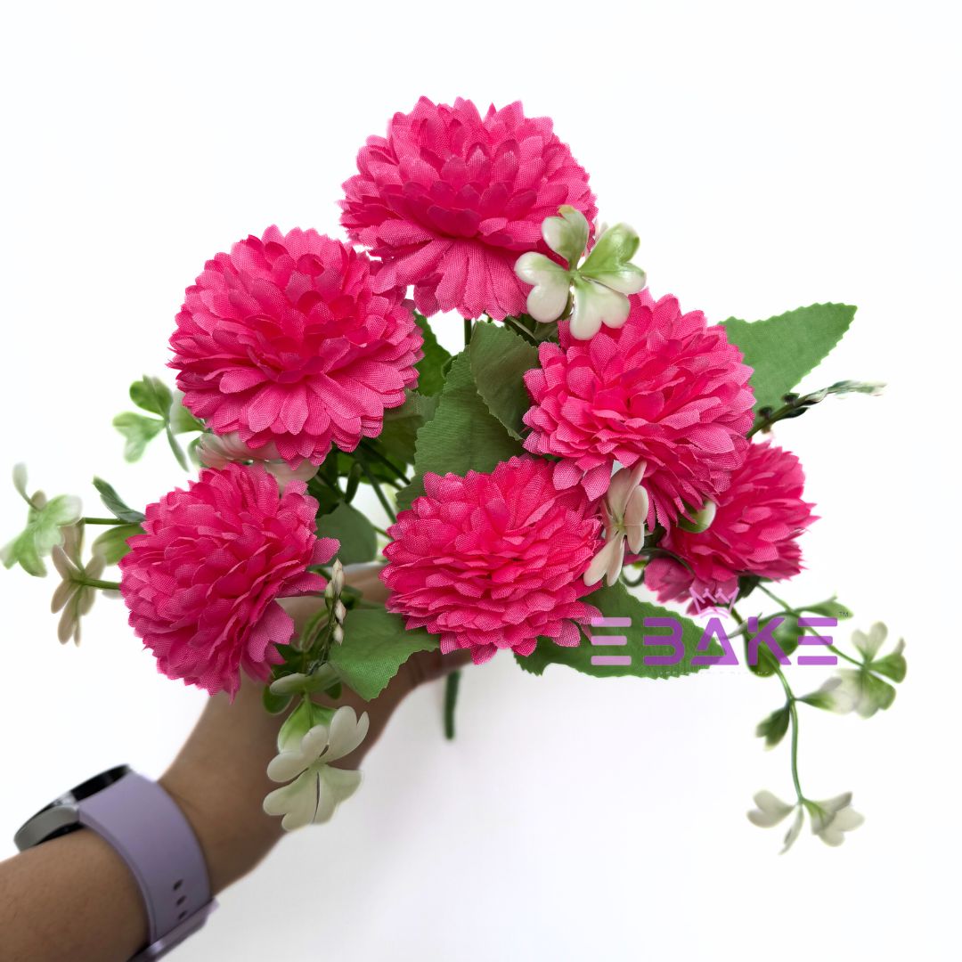 A1270 Pink Dahlia Bunch (6 Dahlias With Fillers)