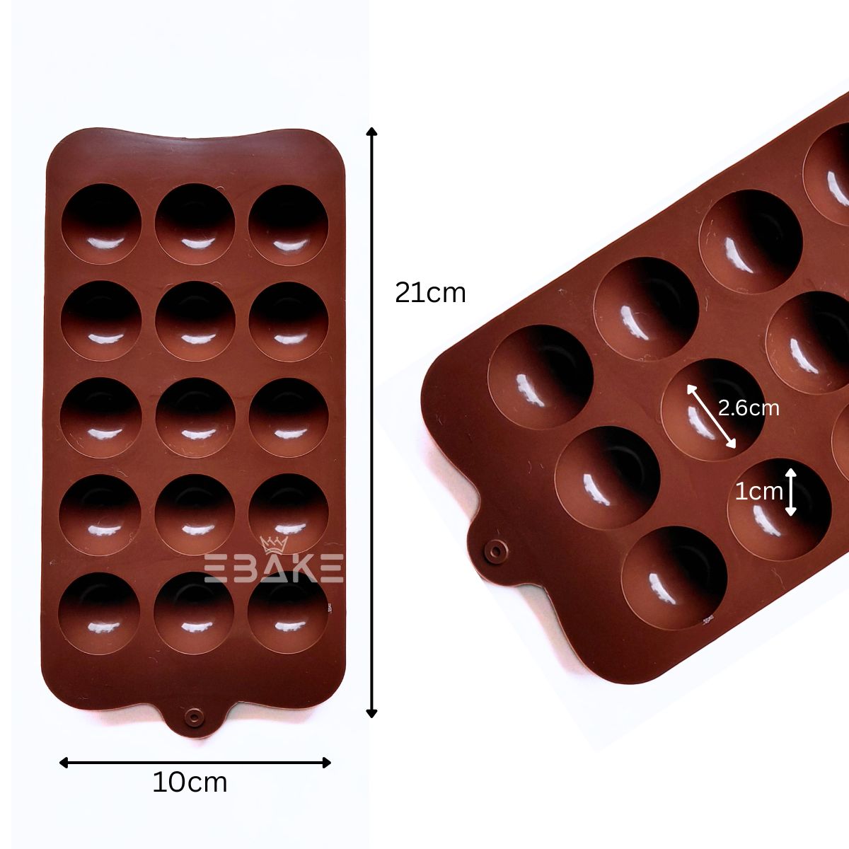 15 Cavity Round Chocolate Silicone Mould