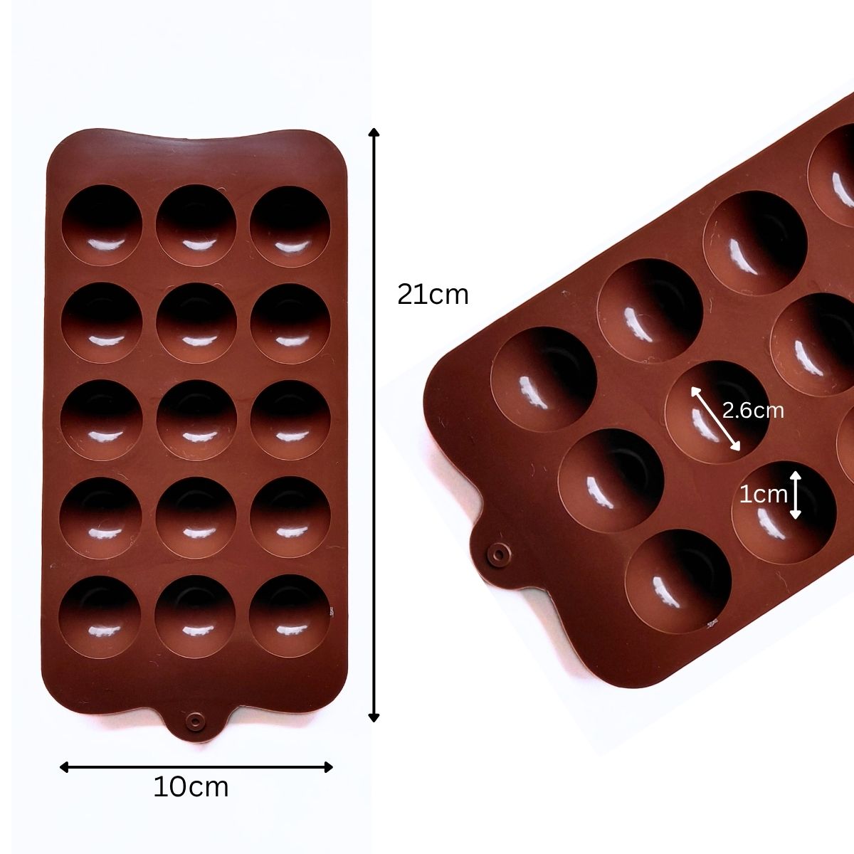 15 Cavity Round Chocolate Silicone Mould