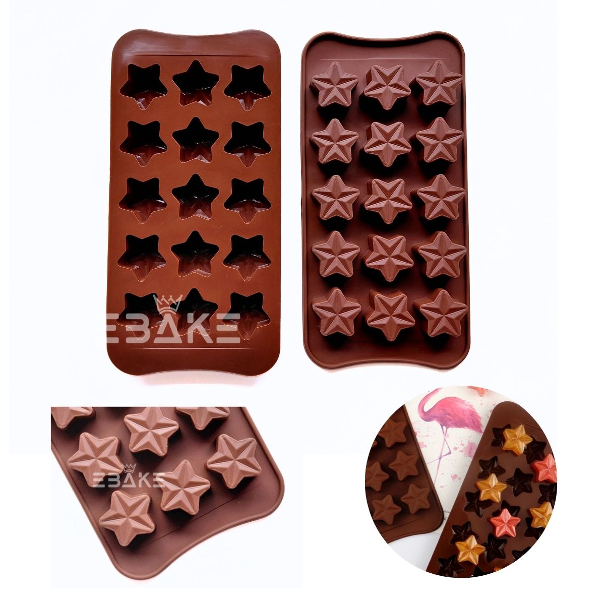 15 Cavity Star Chocolate Silicone Mould