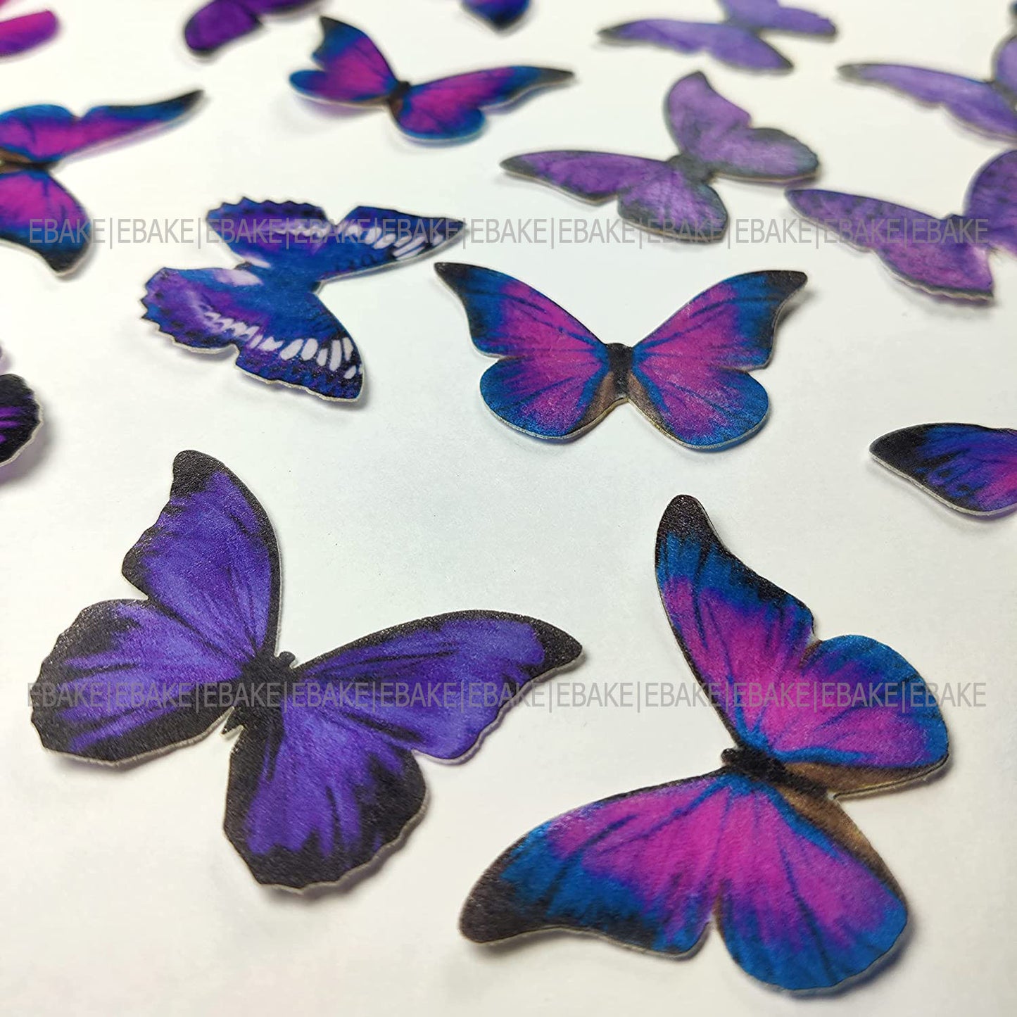 Edible Wafer Butterflies - B04 (16 Pieces)