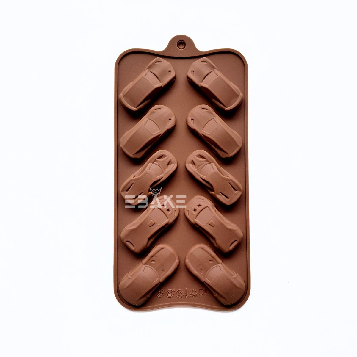 10 Cavity Car Shape Chocolate Silicone Mould