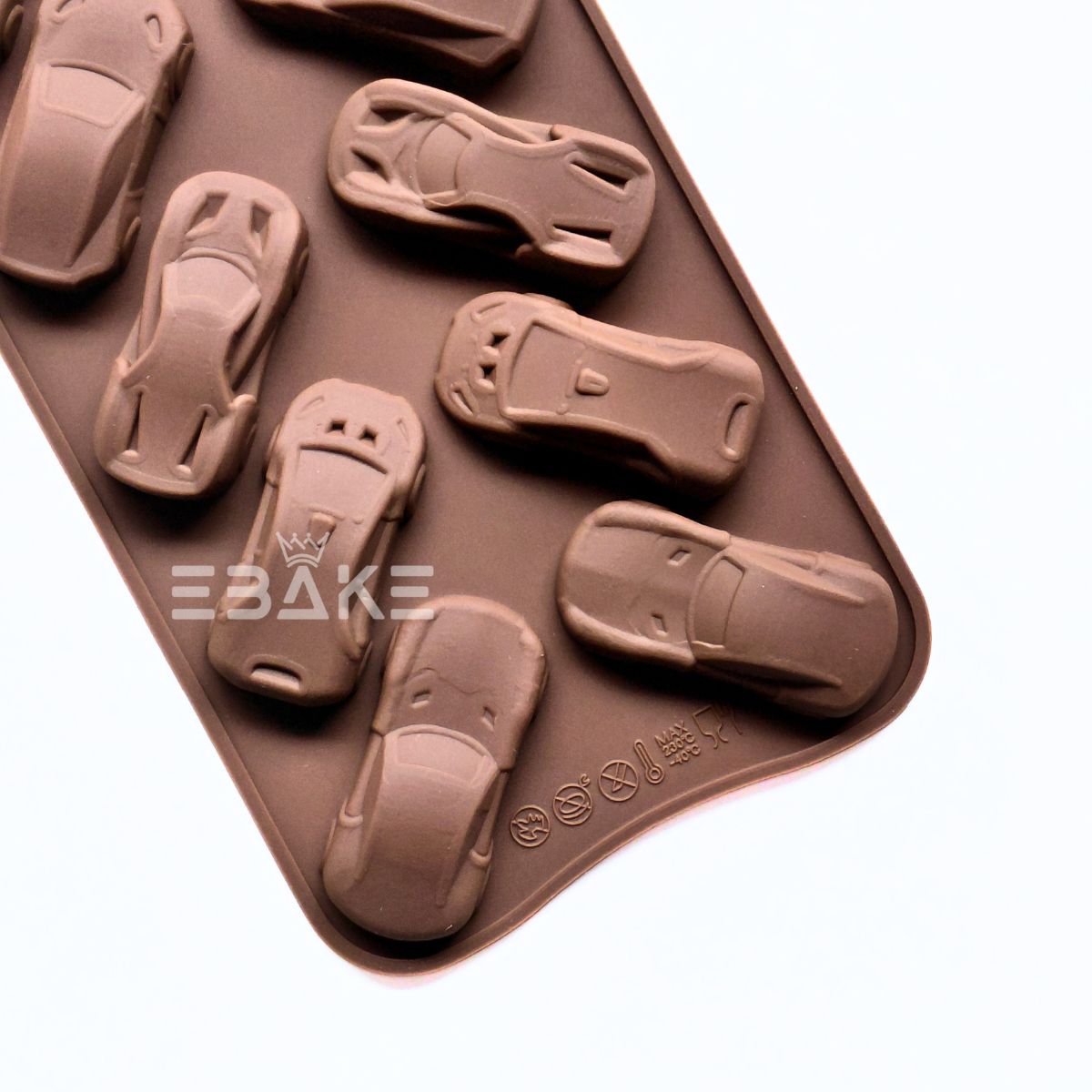 10 Cavity Car Shape Chocolate Silicone Mould