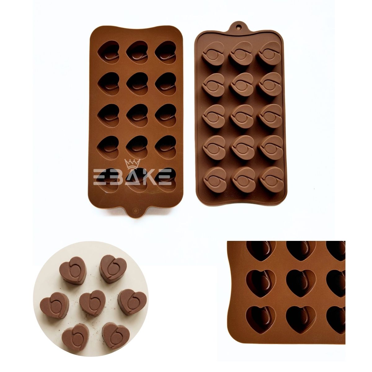15 Cavity Heart Chocolate Silicone Mould