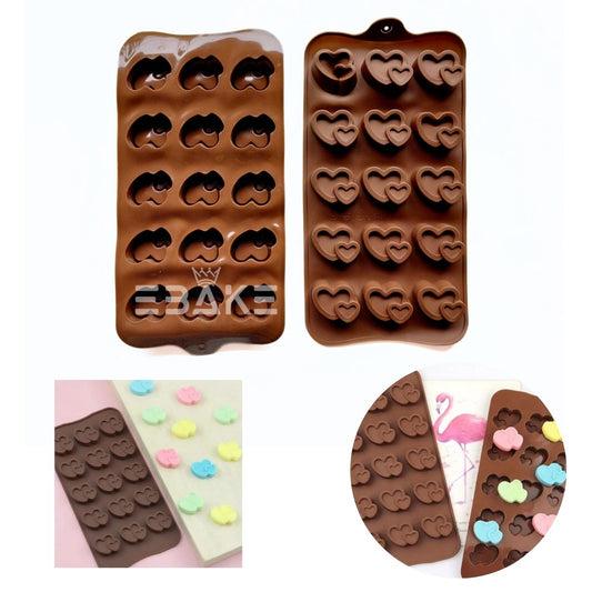 15 Cavity Heart Chocolate Silicone Mould