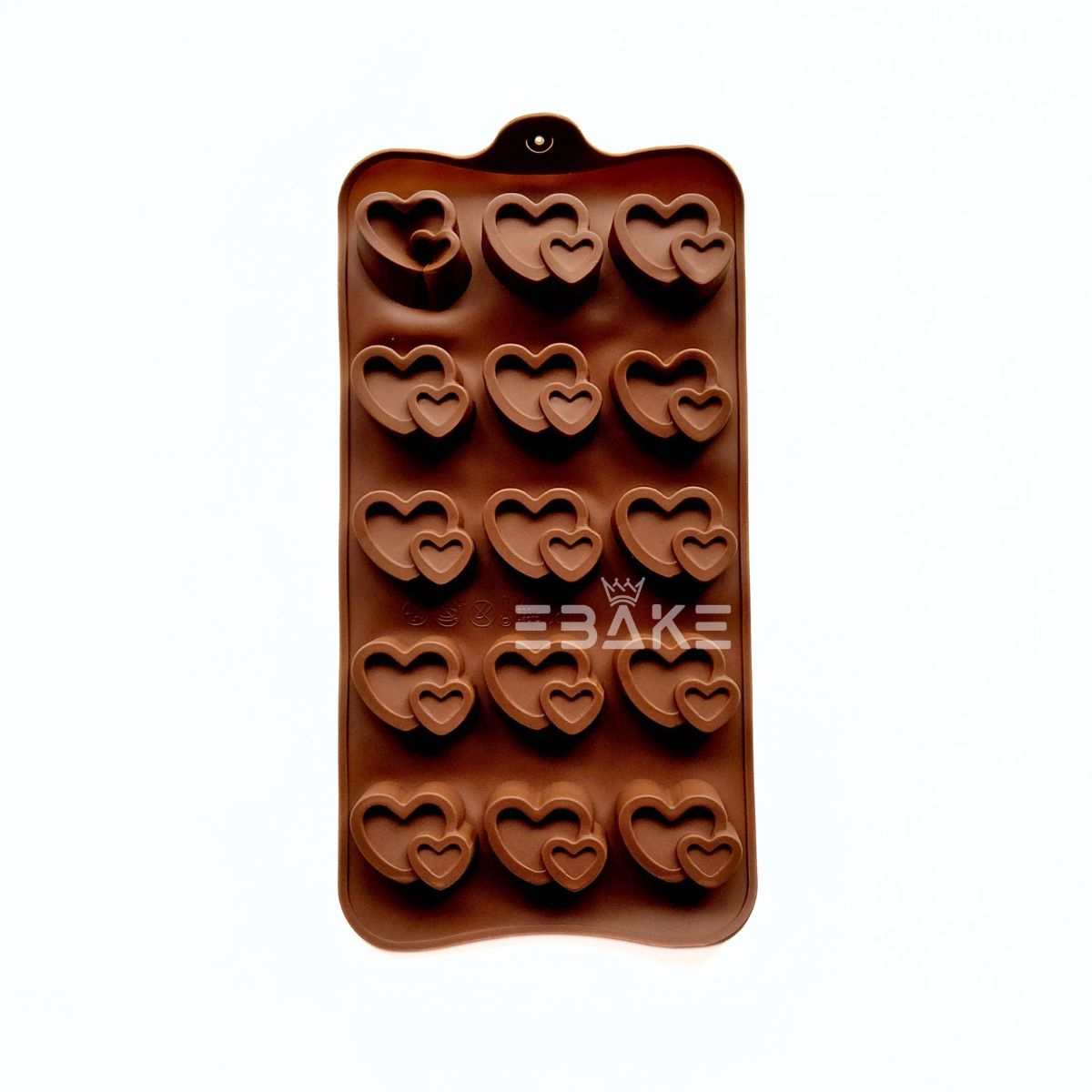 15 Cavity Heart Chocolate Silicone Mould