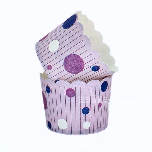 Printed Paper Muffin Cup - Set Of 50 Pieces