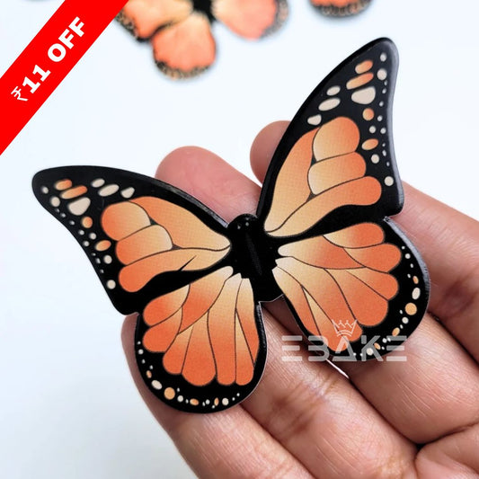 Paper Butterflies - Orange (Set of 10 Pieces)