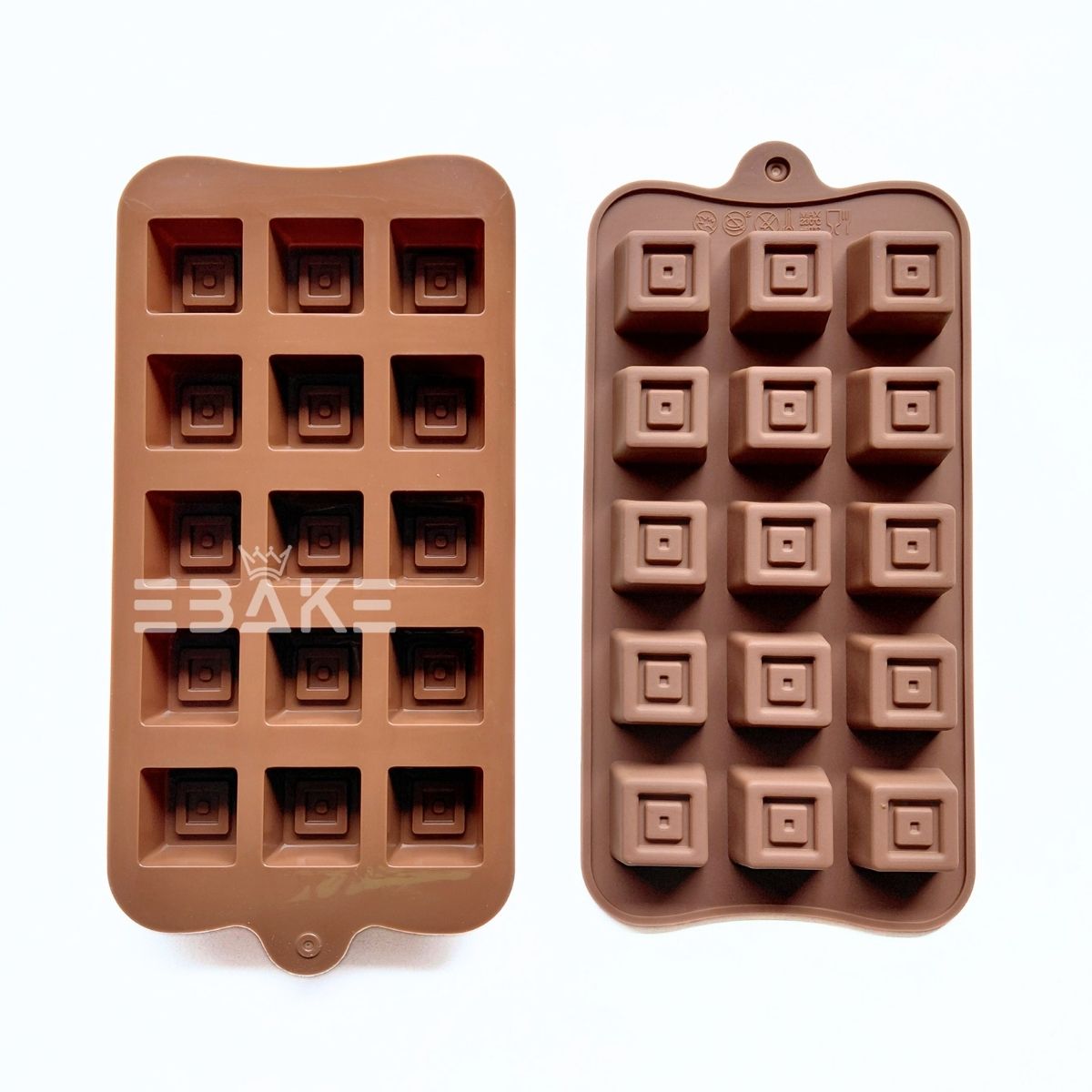 15 Cavity Square Chocolate Silicone Mould