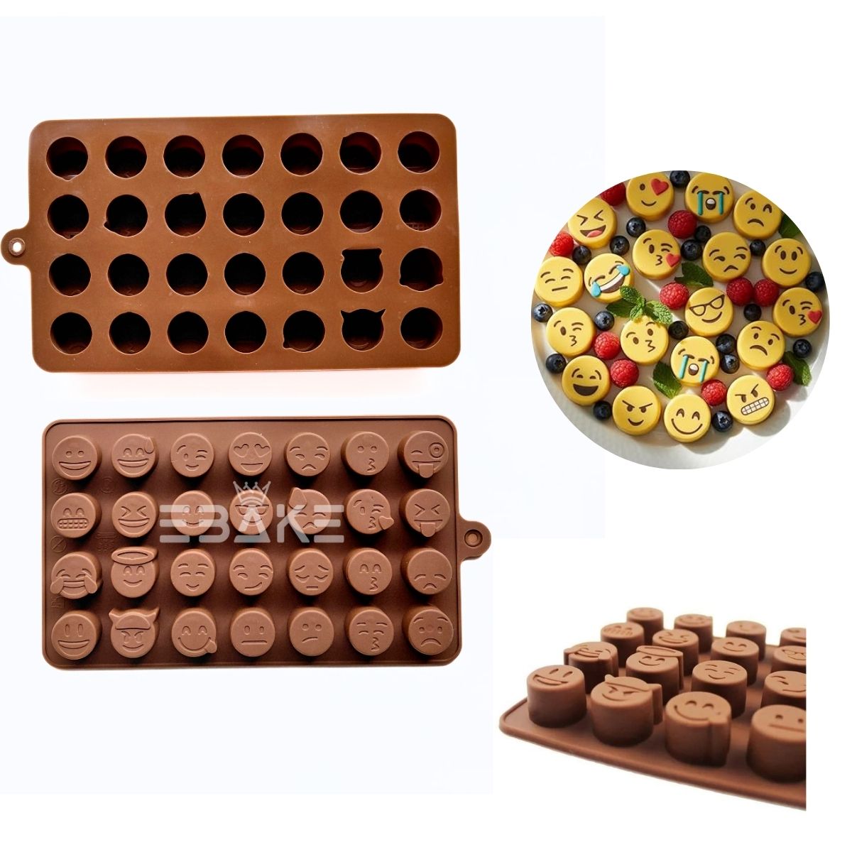 28 Cavity Emoji Chocolate Silicone Mould
