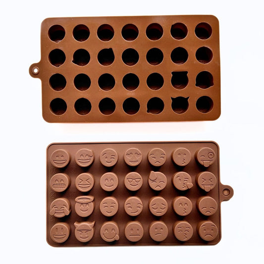 28 Cavity Emoji Chocolate Silicone Mould
