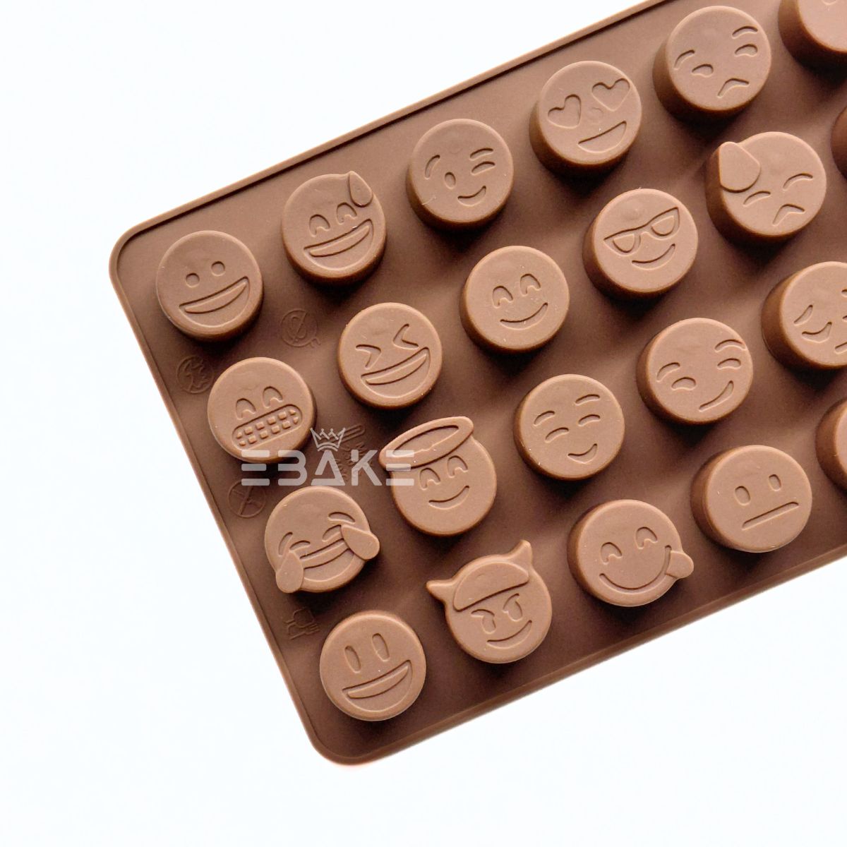 28 Cavity Emoji Chocolate Silicone Mould