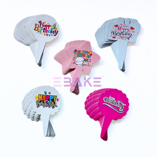 Birthday Paper Tags (Set Of 100 Pieces)