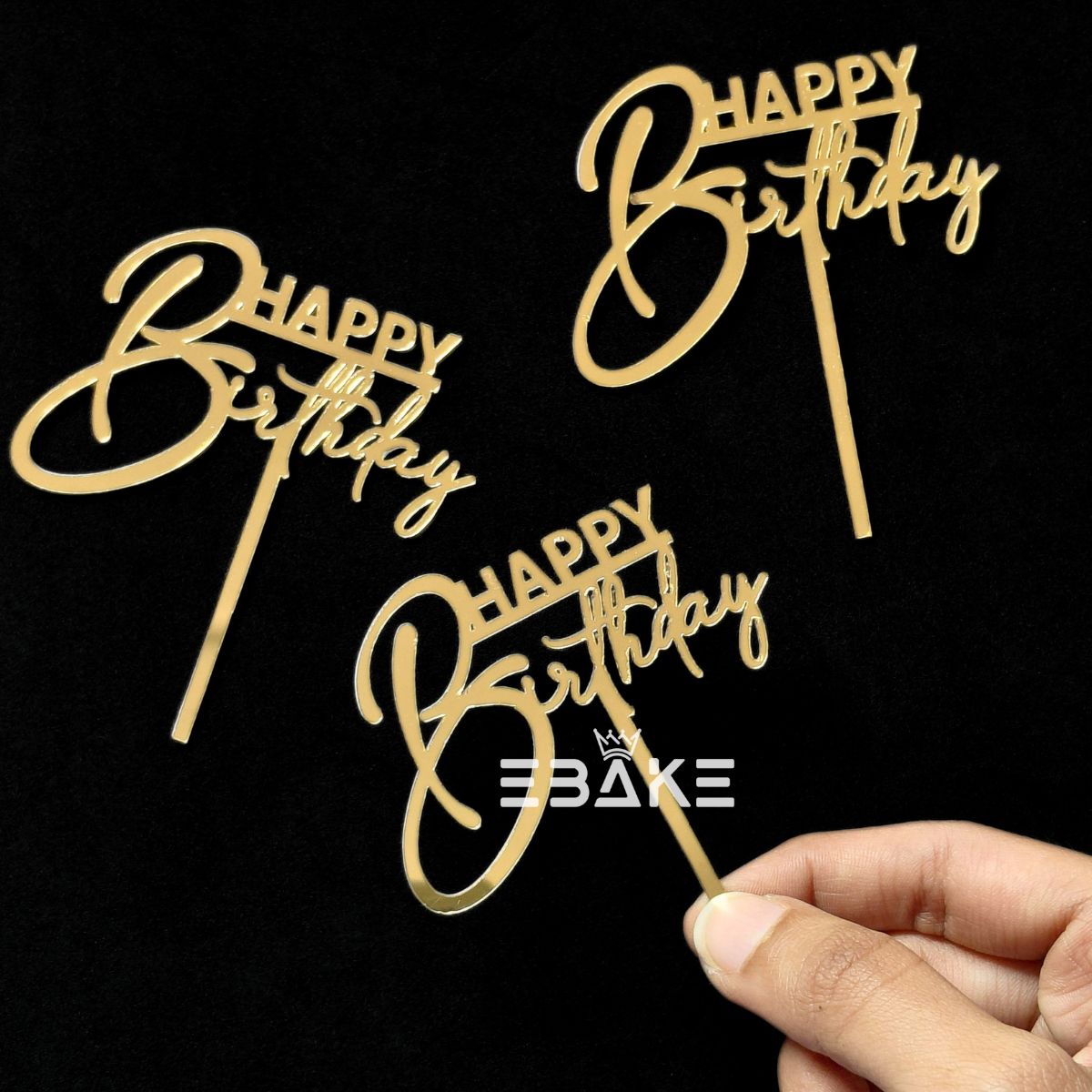 Happy Birthday Mini Topper (Set of 10 Pieces)