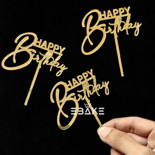 Happy Birthday Mini Topper (Set of 10 Pieces)