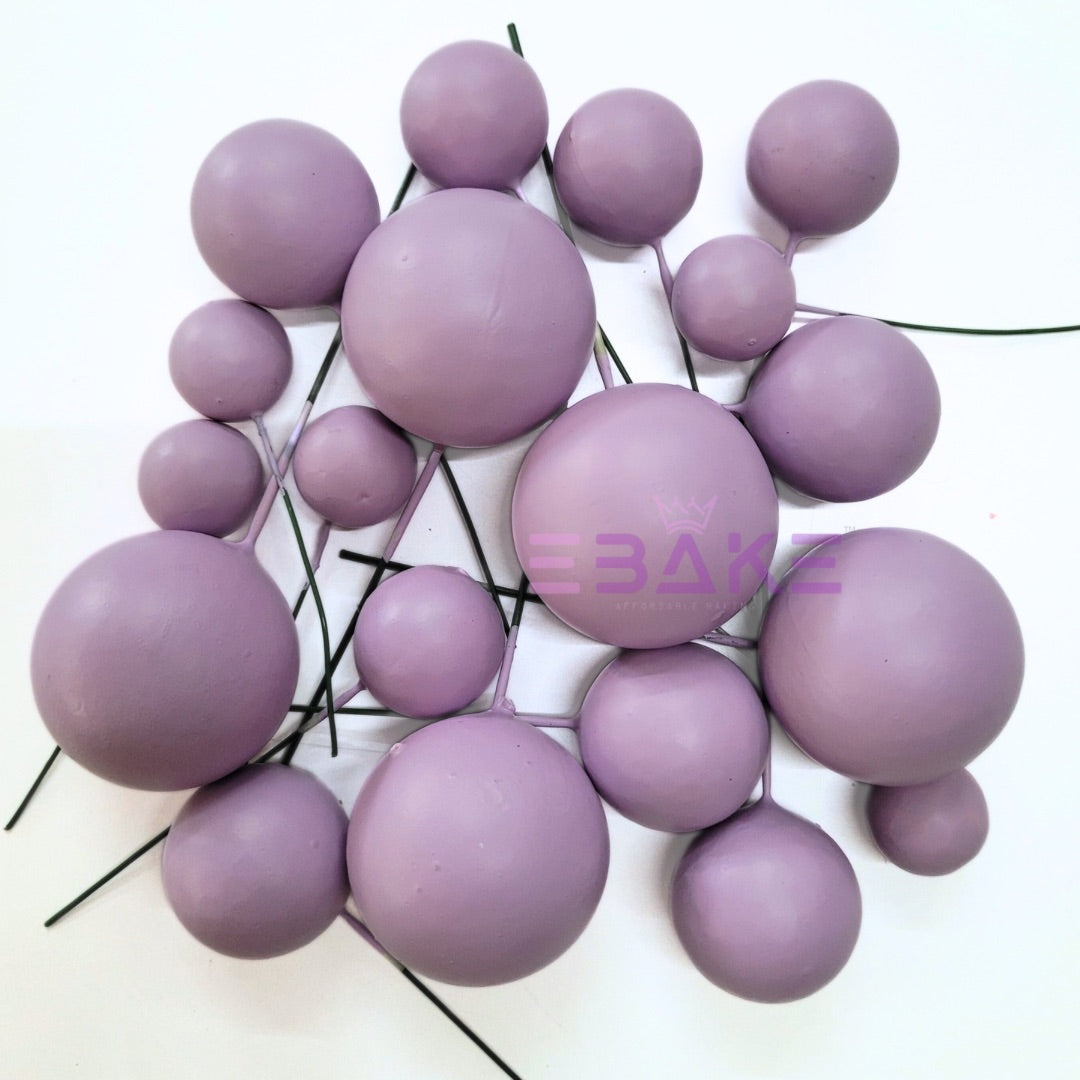 F20 Matte Faux Balls - Lavender (Set Of 20 Pieces)