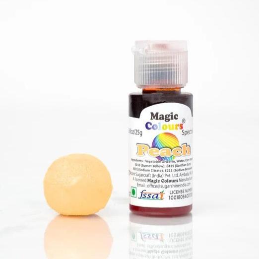 Magic Colours Peach Edible Gel Colour - 25g Bottle