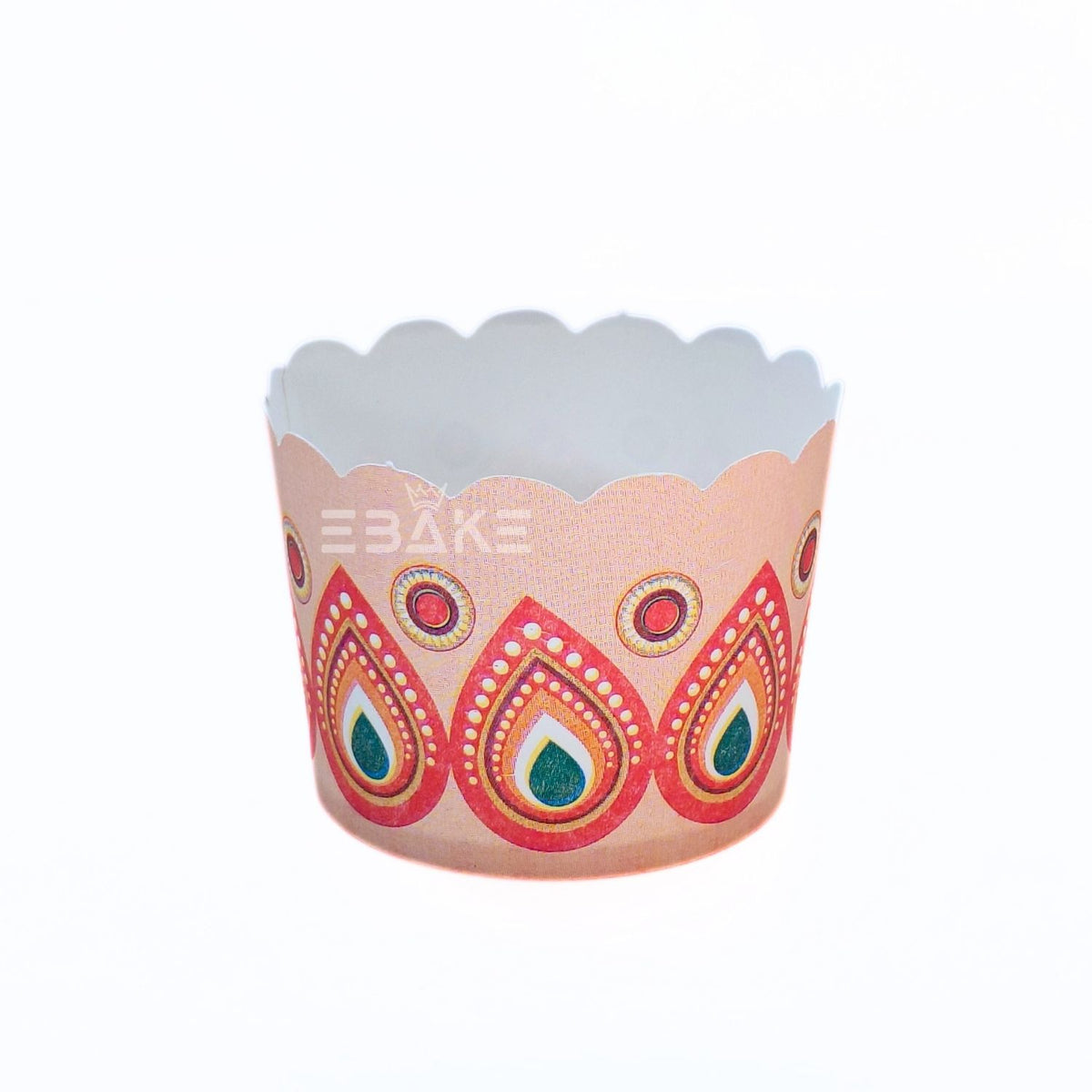 Printed Paper Muffin Cup - Set Of 50 Pieces