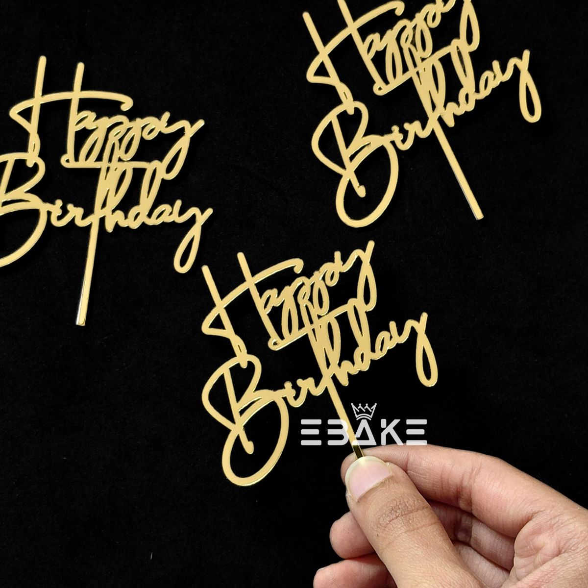 Happy Birthday Mini Topper (Set of 10 Pieces)