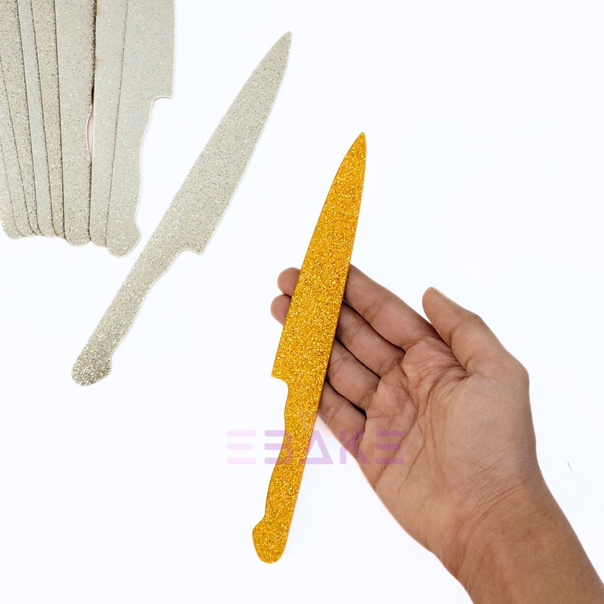 Acrylic Cake Knife- Set of 10 (Minor Bend -Sale Item)