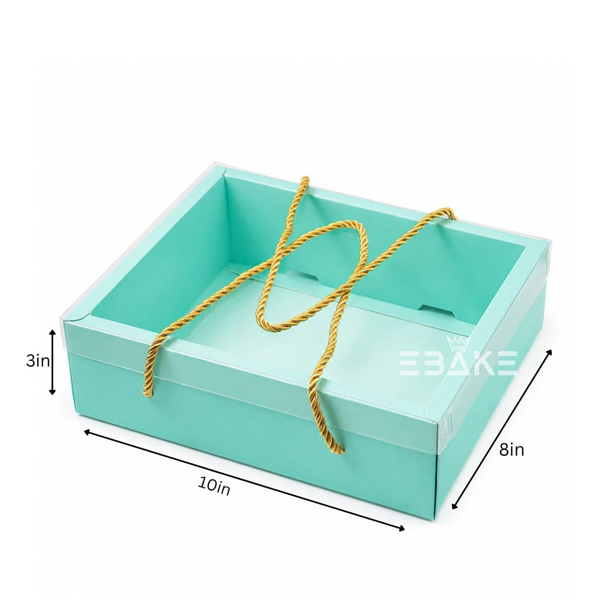 Hamper Box With Transparent Lid (Set of 2)10*8*3