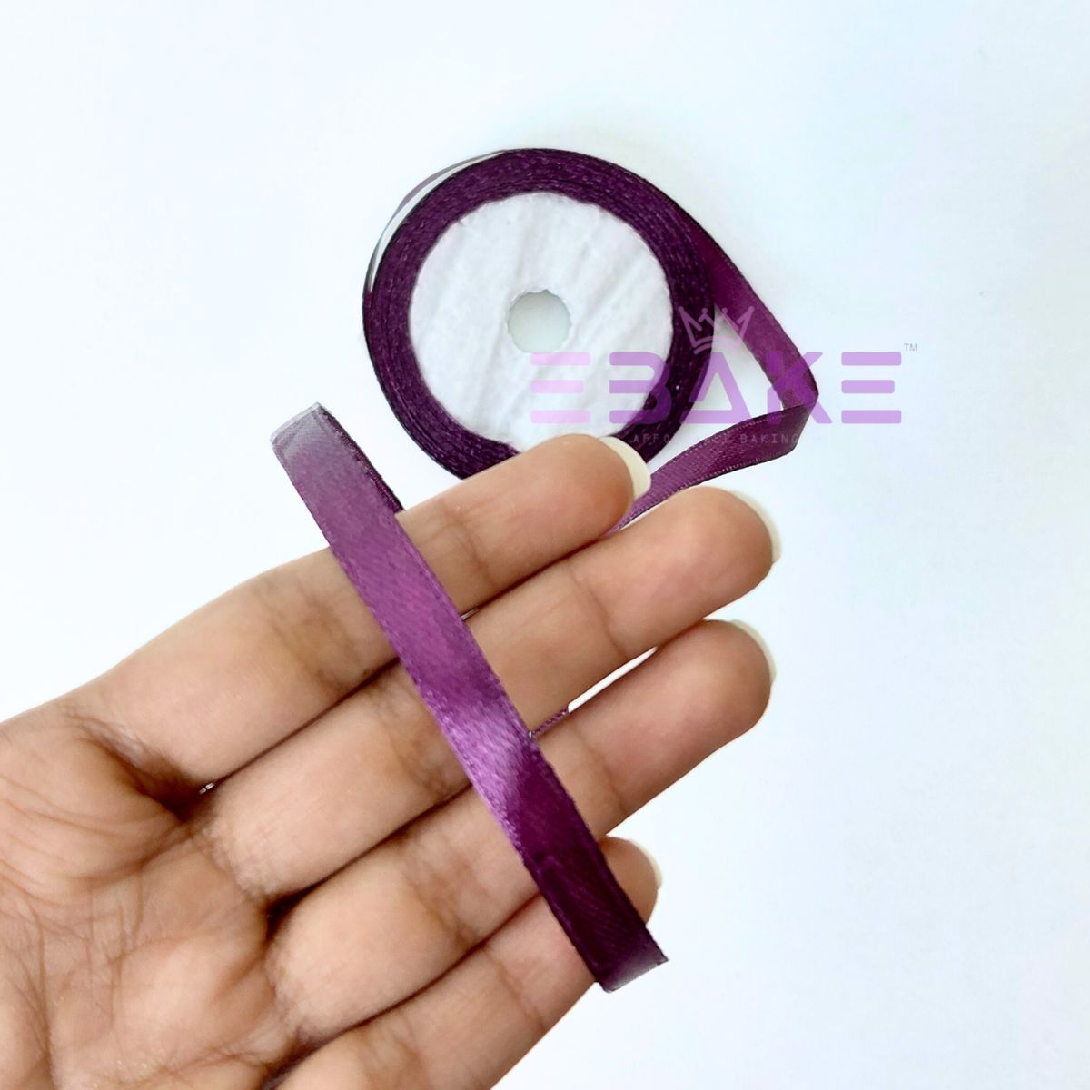 Purple Satin Ribbon 0.25 Inch