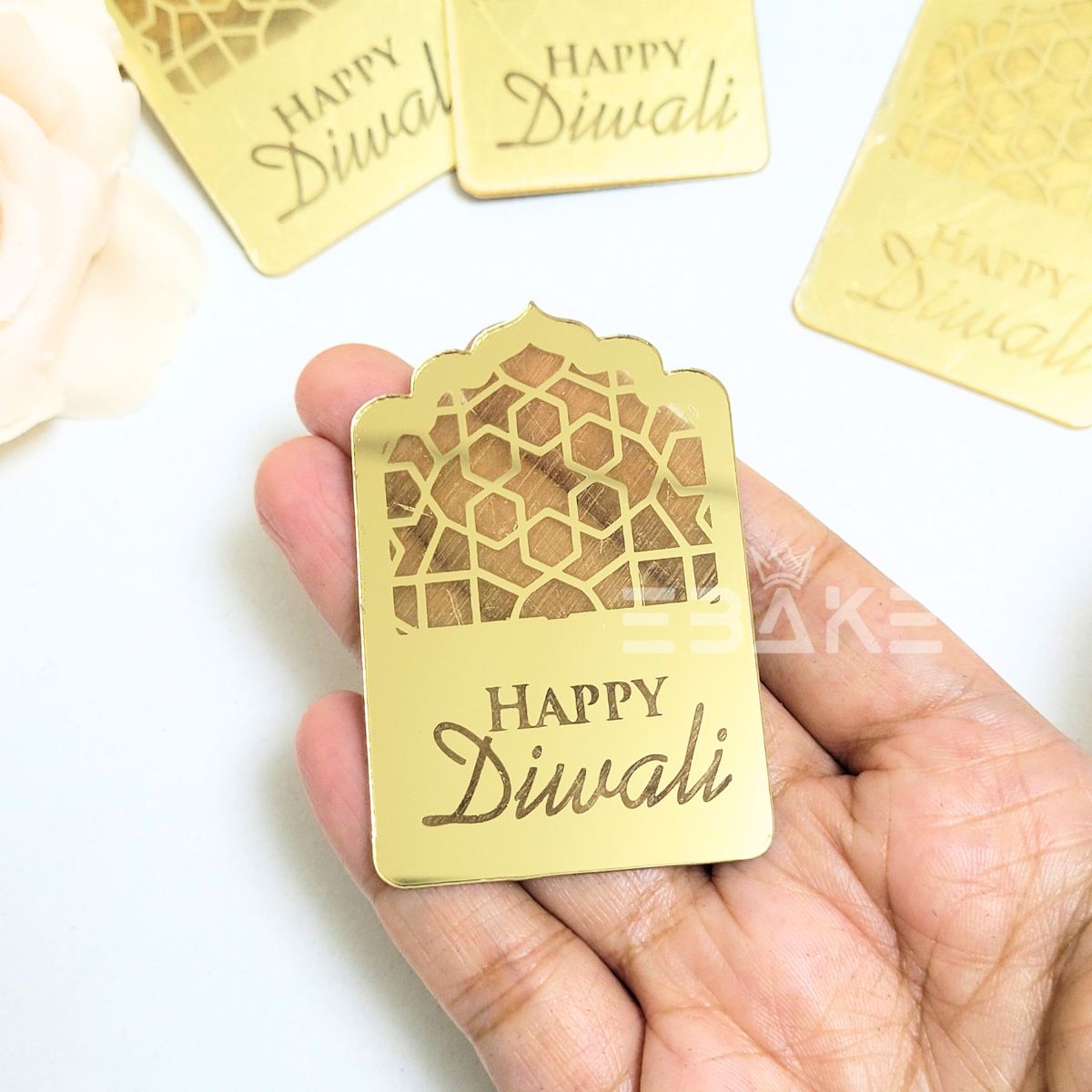 Happy Diwali 3 Inch Acrylic Coins