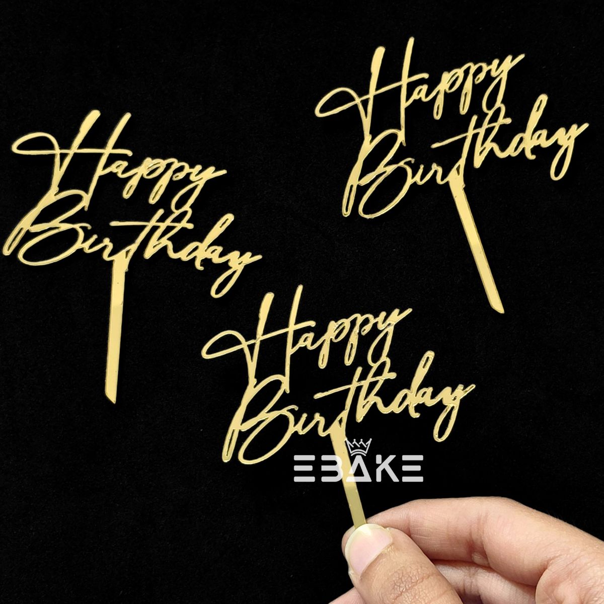 Happy Birthday Mini Topper (Set of 10 Pieces)