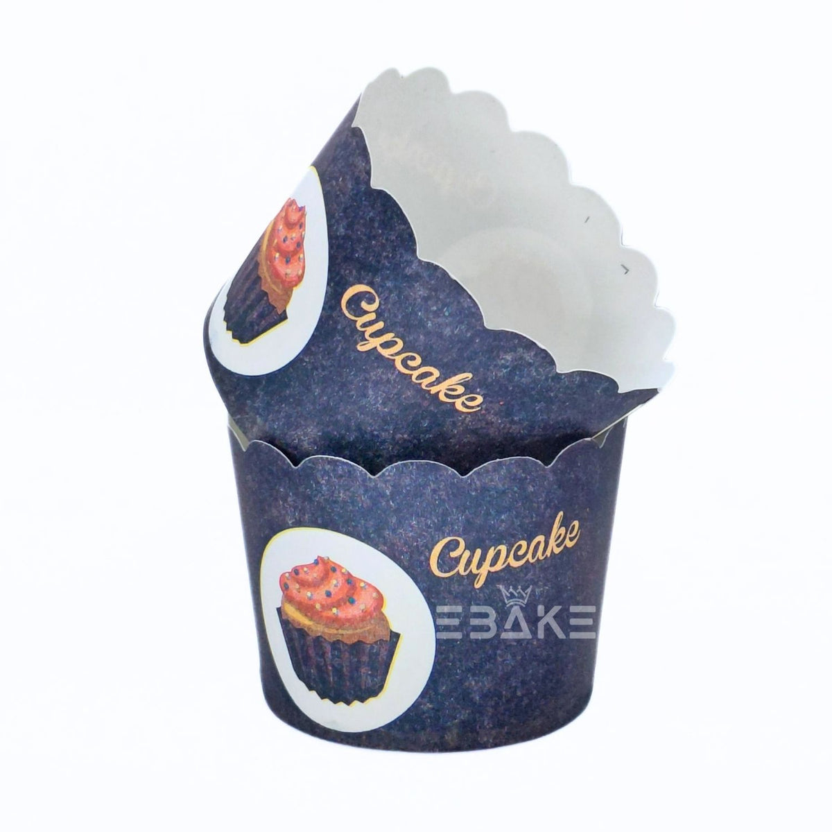 Printed Paper Muffin Cup - Set Of 50 Pieces