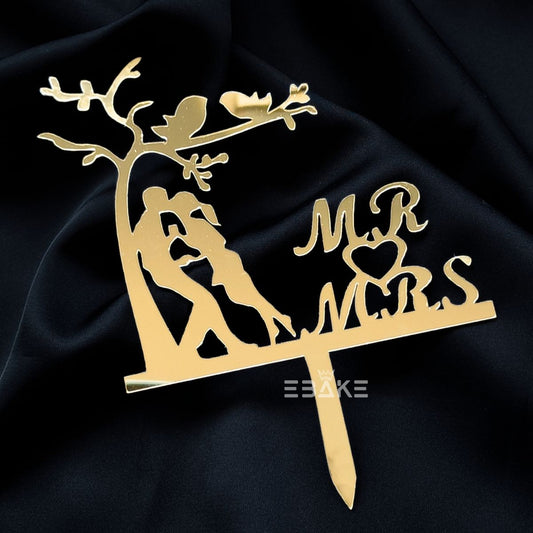 Mr & Mrs Cake Topper