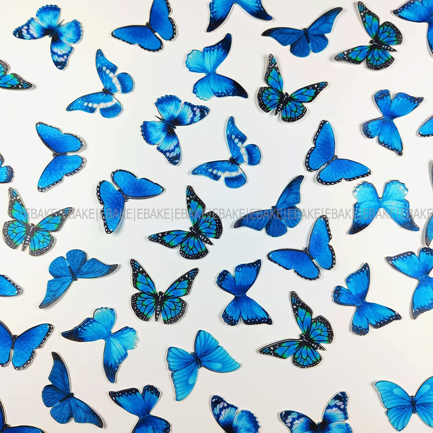 Edible Wafer Butterflies - B05 (28 Pieces)