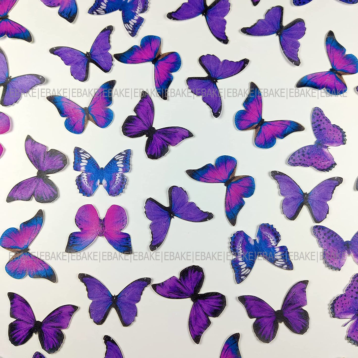 Edible Wafer Butterflies - B04 (16 Pieces)