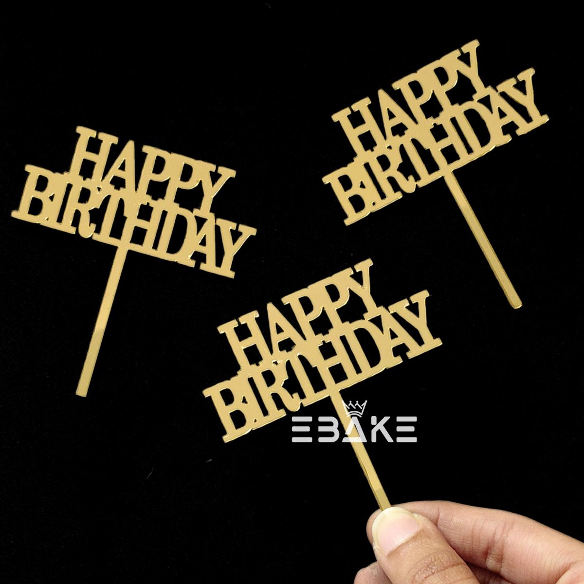 Happy Birthday Mini Topper (Set of 10 Pieces)