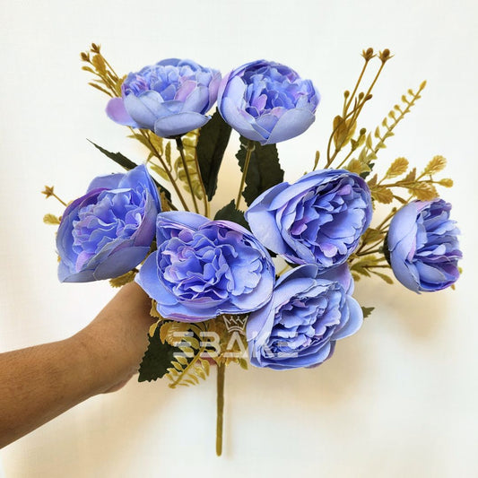 A1399 Cold Purple Peony Bunch (7 Peonies With Fillers)