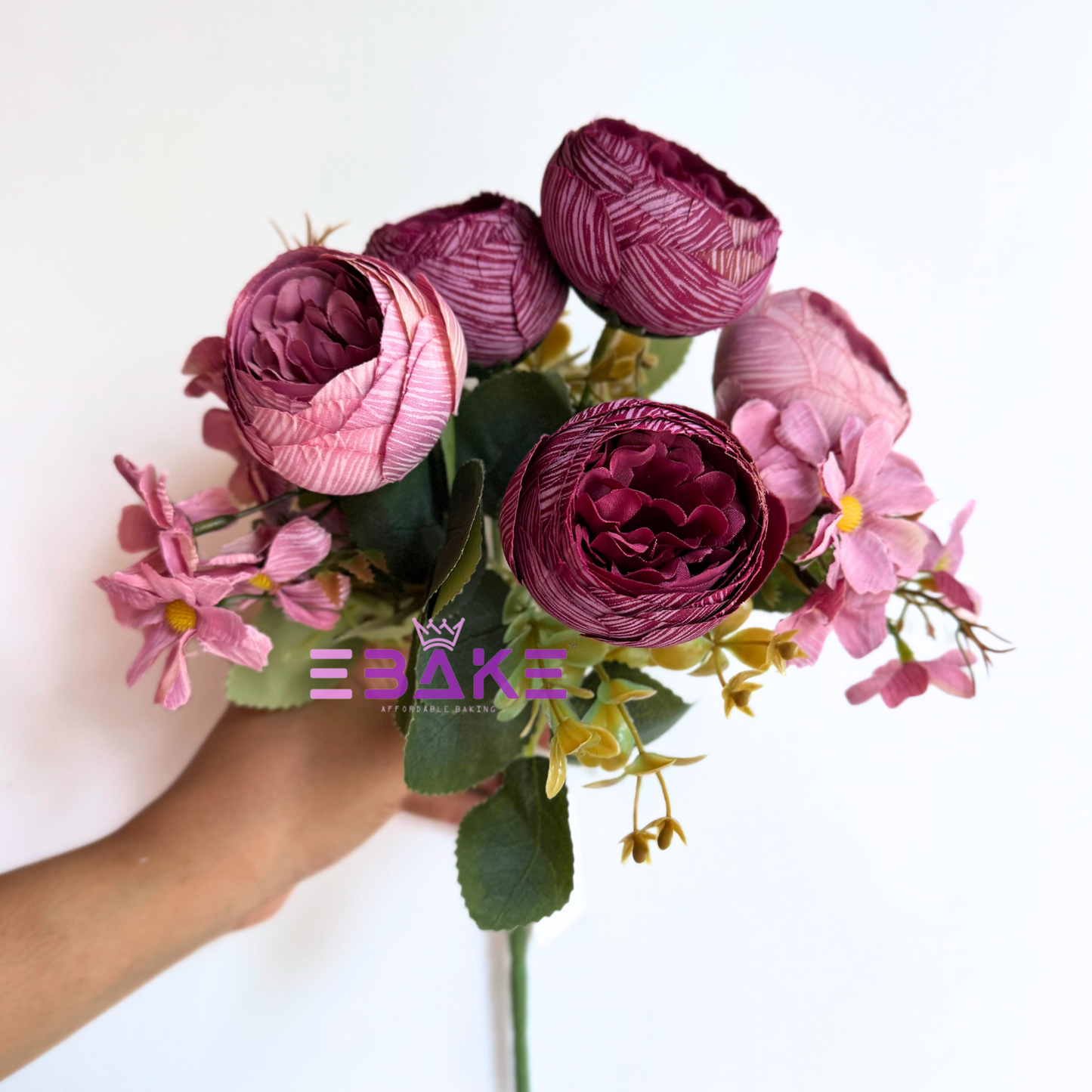 A1482 Peony Bunch (Peony With Fillers) Plum