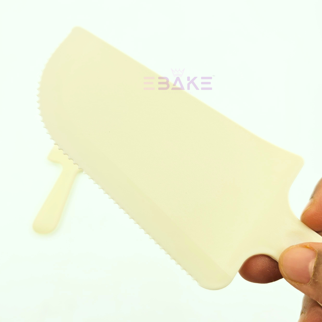 Light Cream Cake Knife - Cut & Serve (Cutter/Slicer/Server - Single Piece)