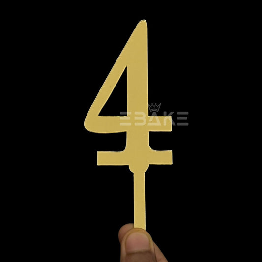 Number 4 Cake Topper 4.5inch