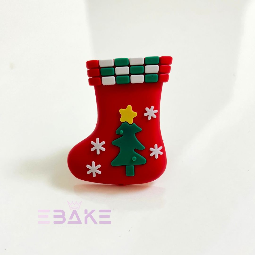 Christmas Stocking Cake Topper