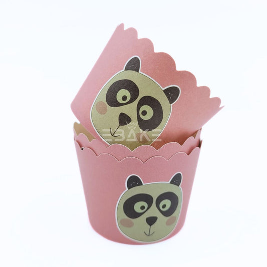Paper Muffin Cup (Cute Panda) - Set Of 50 Pieces
