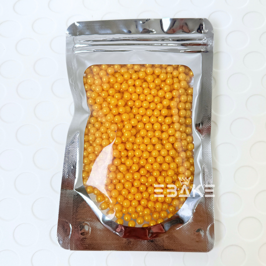 Golden Pearl Sprinkles (100g) Sugar Balls 6mm
